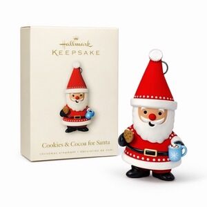 2008 Hallmark Keepsake Cookies & Cocoa for Santa Christmas Ornament w Box MIB